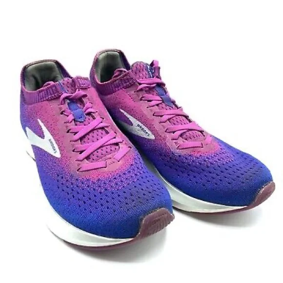 Brooks Levitate 2 DNA AMP Violet Blue Pink & Silver Sharp Running Shoes! - Picture 16 of 16